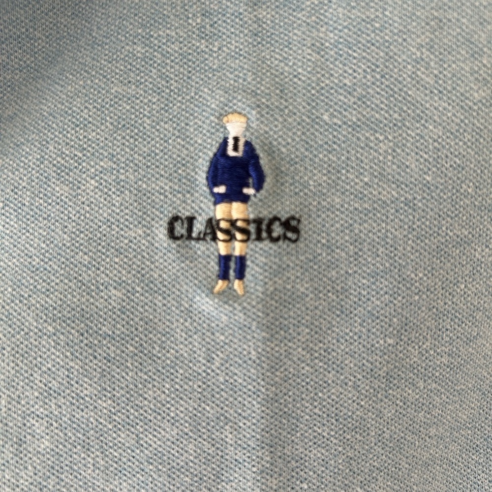 NWOT Classic Light Blue Polo Top with Subtle Embroidered Logo.. - Picture 4 of 11